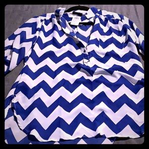 Windsor Blouse Chevron